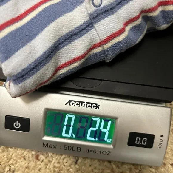 VTG Ralph Lauren Baby Boy Footie One Piece Striped Blue 3 Month Collared Preppy - Picture 7 of 7